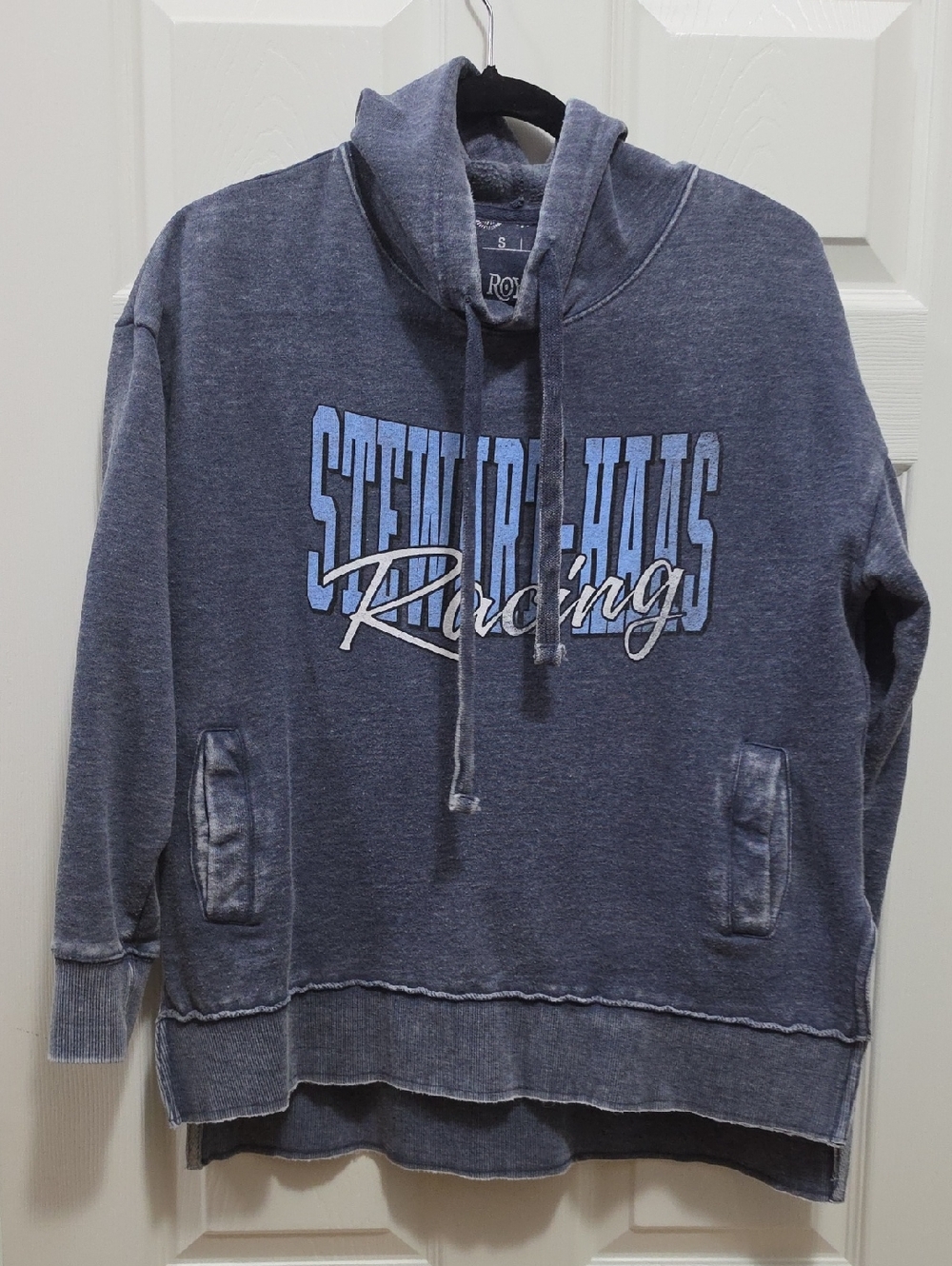 Stewart-Haas Racing Women's Slate Blue Pullover Hoodie
